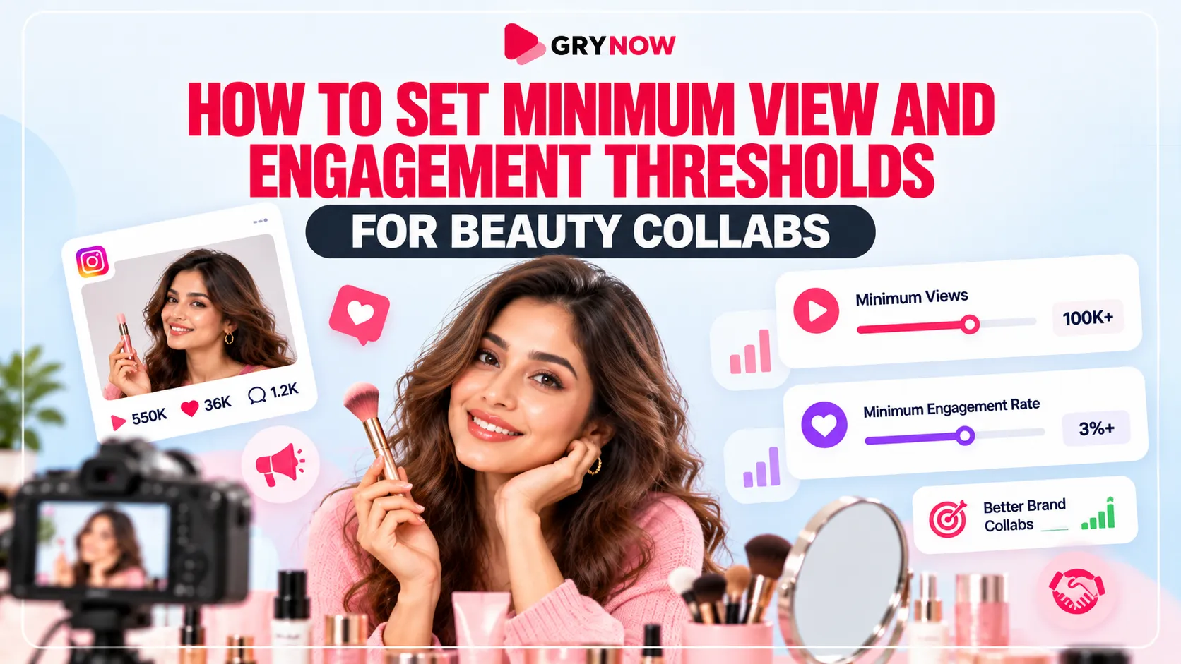How to Set Minimum View and Engagement Thresholds for Beauty Collabs