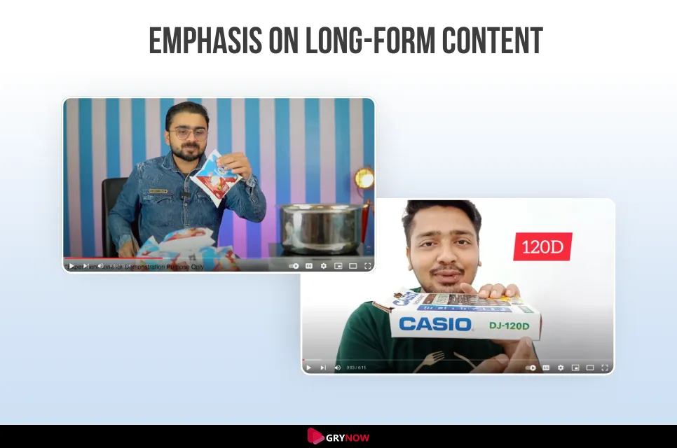 Emphasis on Long-Form Content
