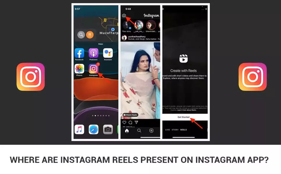 Where are Instagram Reels present on Instagram App