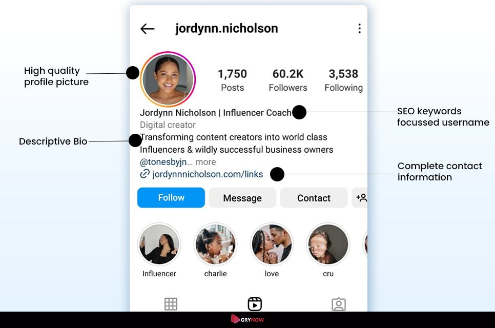 Instagram Profile Optimization