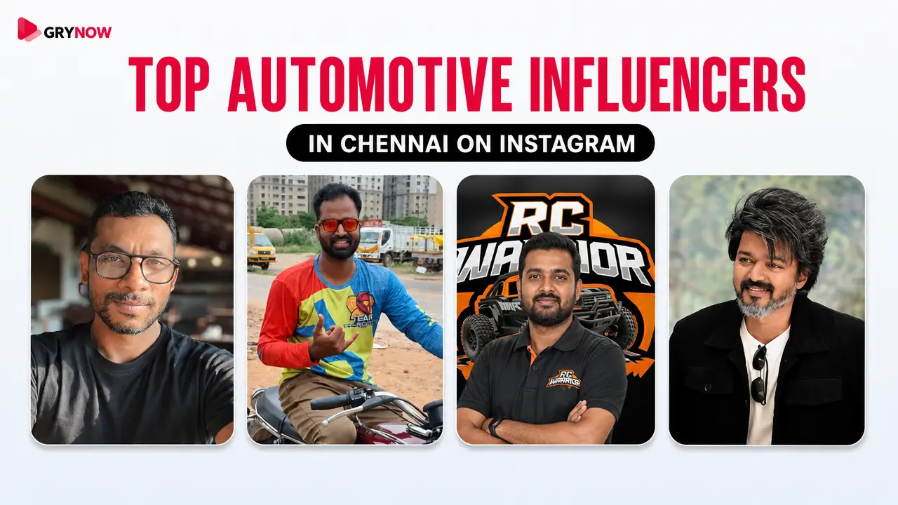 Top automotive Influencers in Chennai on Instagram