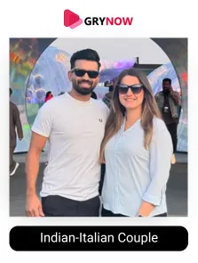 Indian-Italian Couple