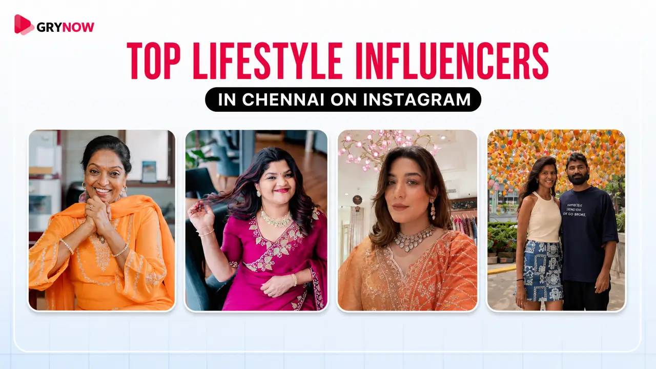 Top lifestyle Influencers in Chennai on Instagram