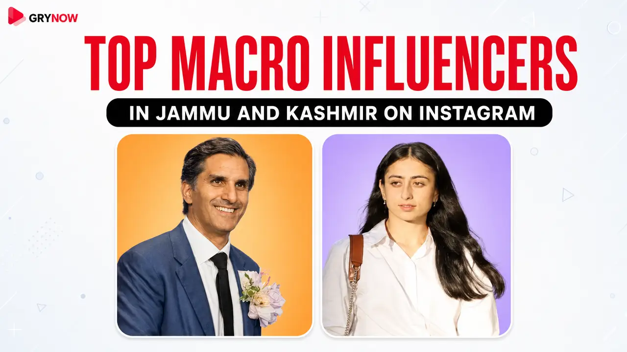 Top Macro Influencers in Jammu and Kashmir on Instagram