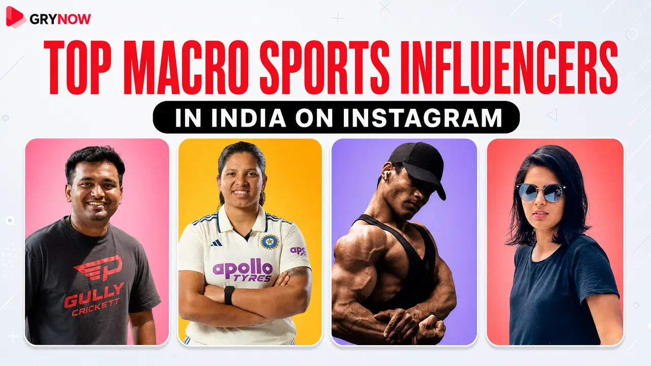 Top Macro Sports Influencers in India on Instagram