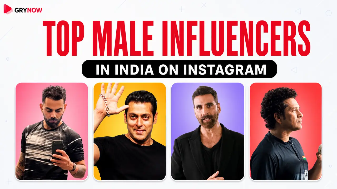 Top Male Influencers in India on Instagram