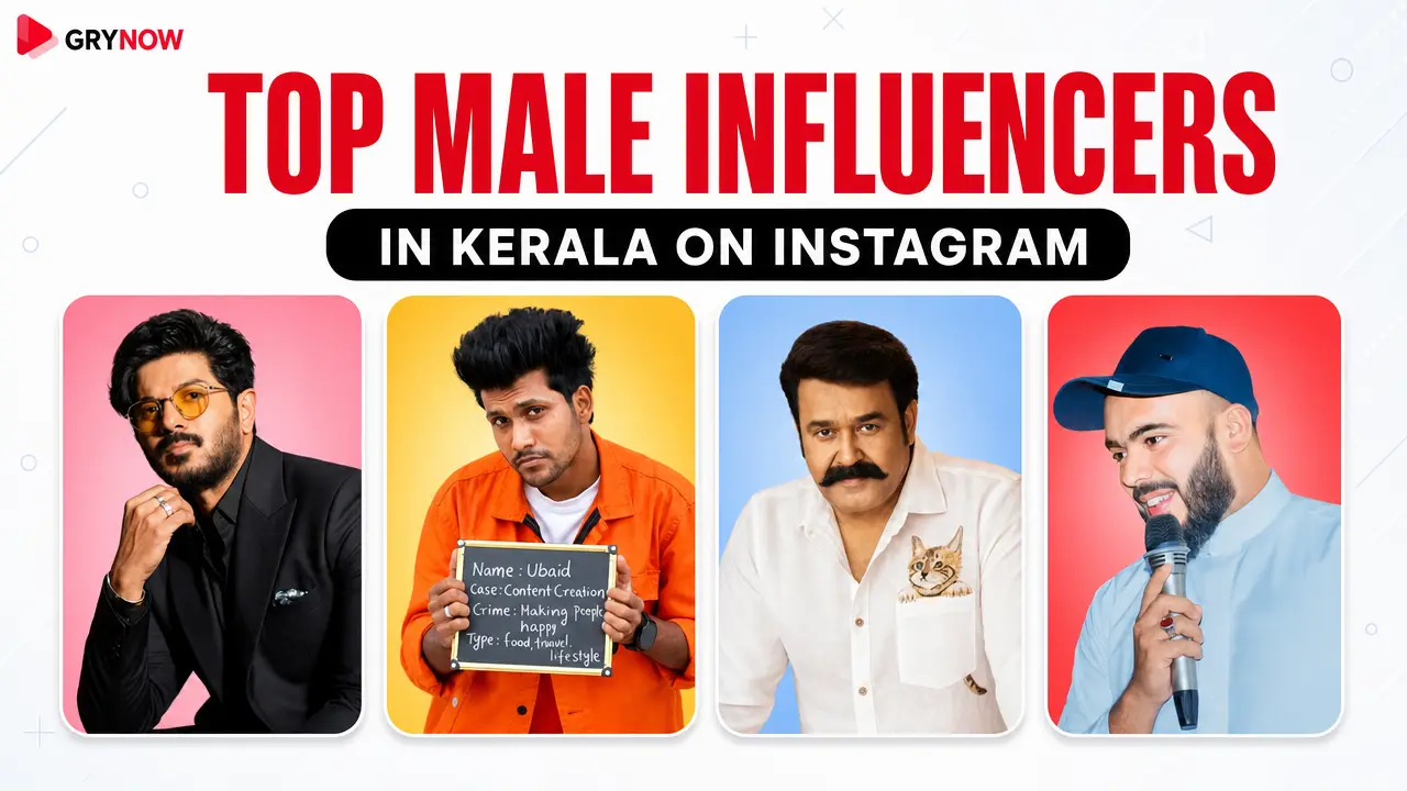 Top Male Influencers in Kerala on Instagram