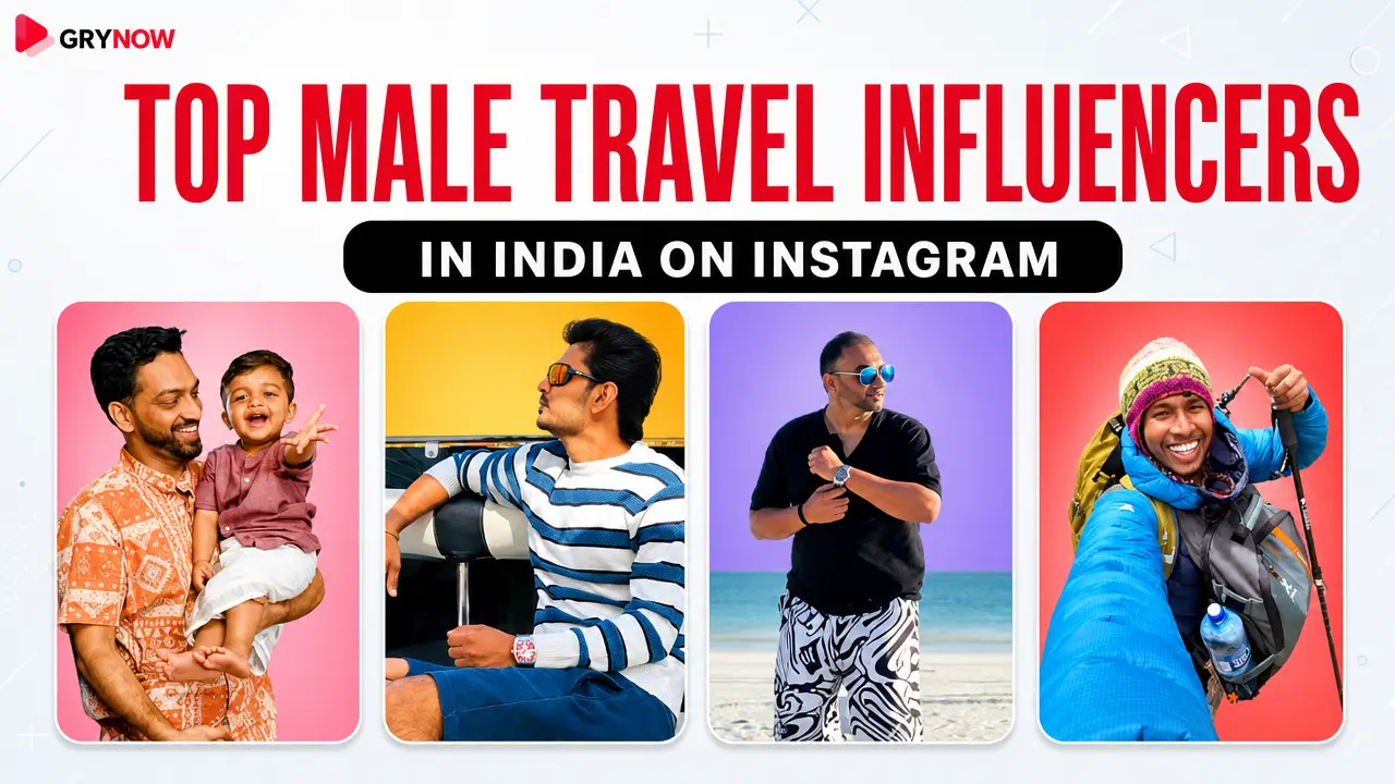 Top Male Travel Influencers in India on Instagram