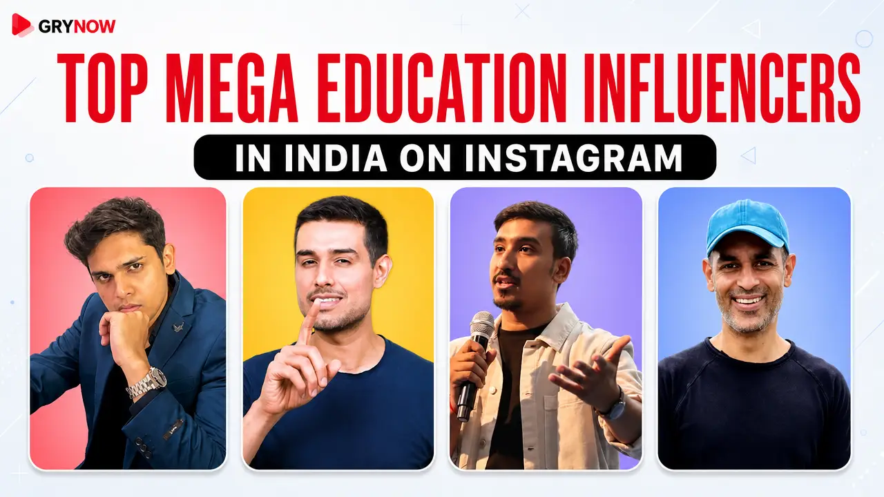 Top Mega Education Influencers in India on Instagram