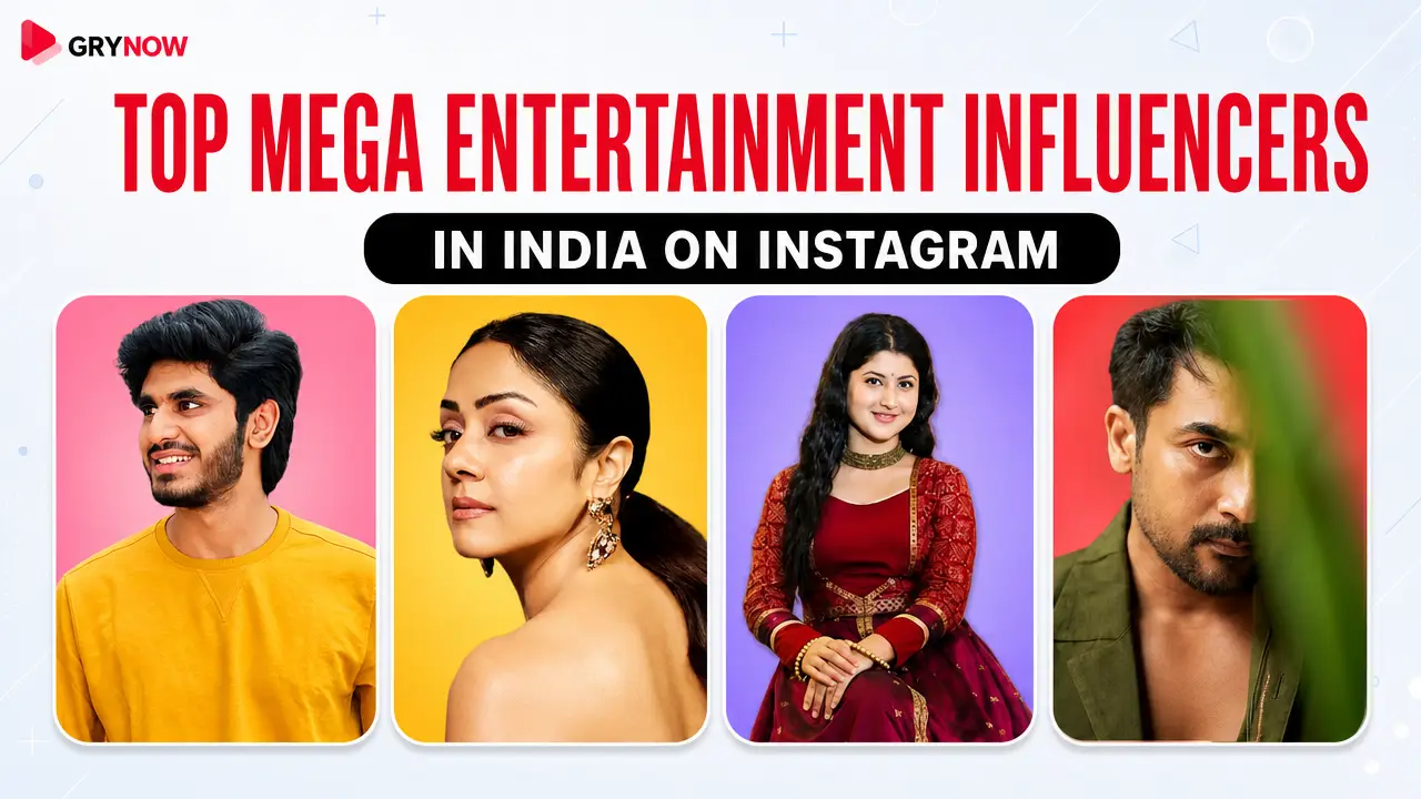 Top Mega Entertainment Influencers in India on Instagram