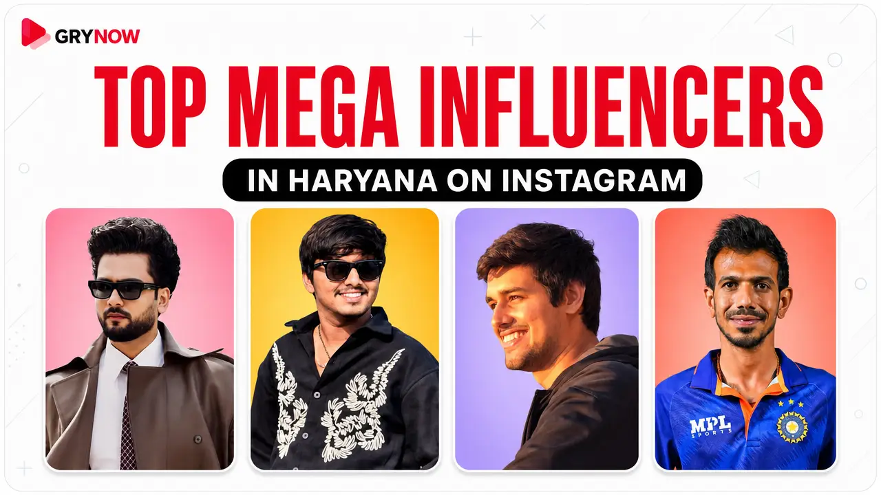 Top Mega Influencers in Haryana on Instagram