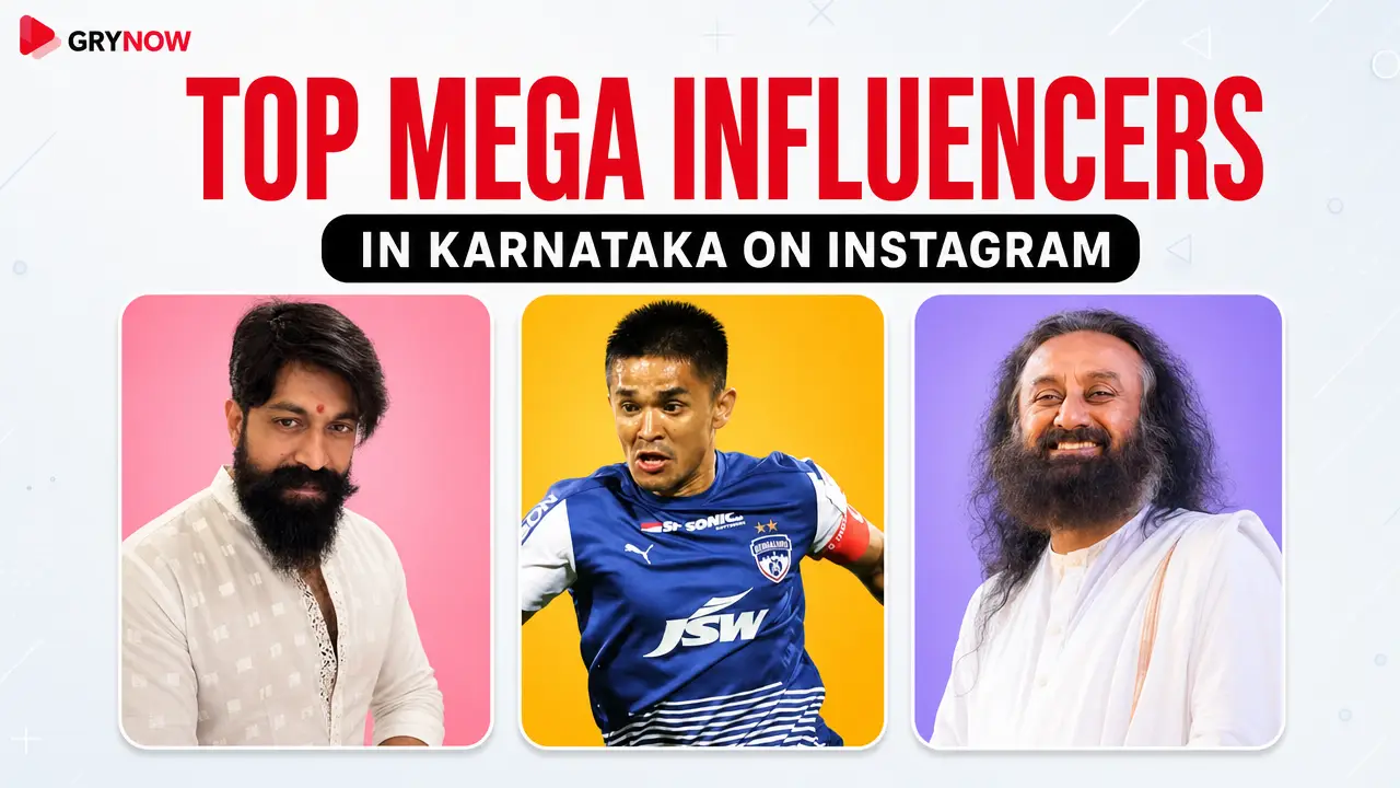 Top Mega Influencers in Karnataka on Instagram
