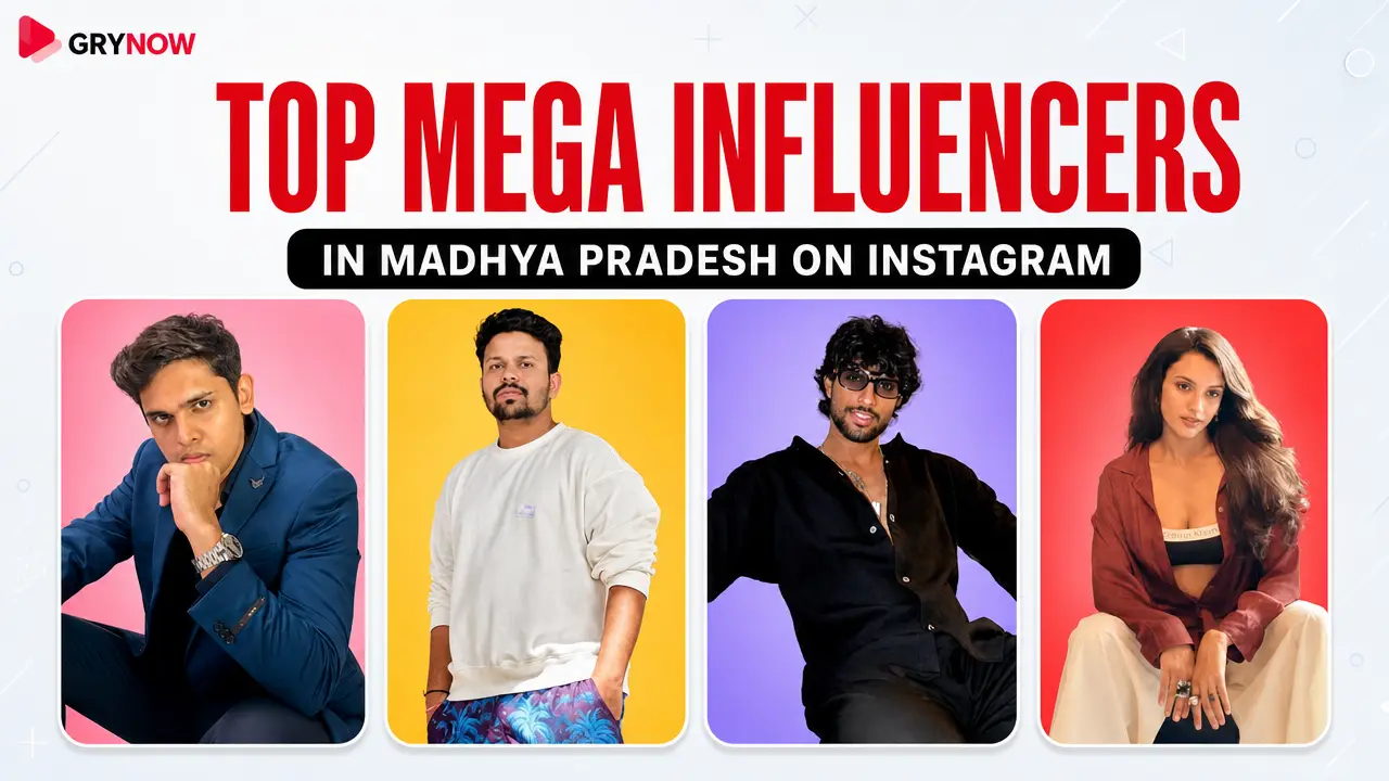 Top Mega Influencers in Madhya Pradesh on Instagram