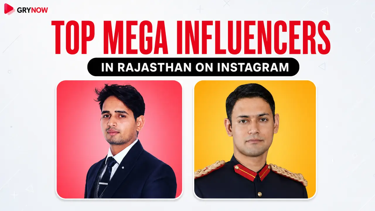 Top Mega Influencers in Rajasthan on Instagram