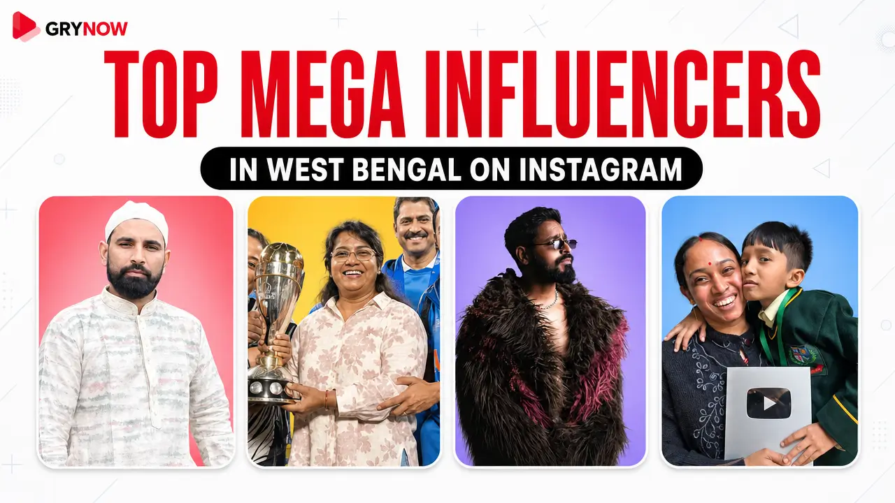 Top Mega Influencers in West Bengal on Instagram