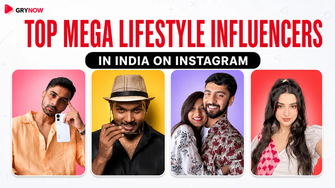 Top Mega Lifestyle Influencers in India on Instagram