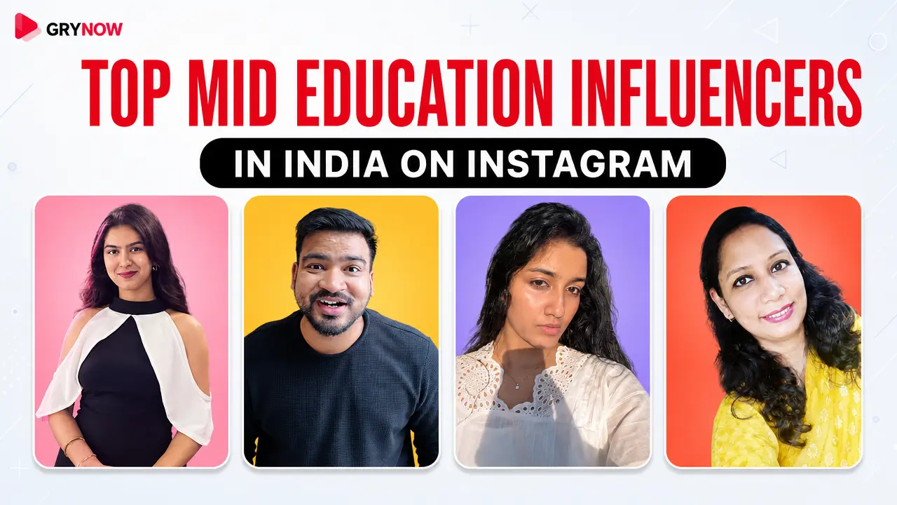 Top Mid Education Influencers in India on Instagram