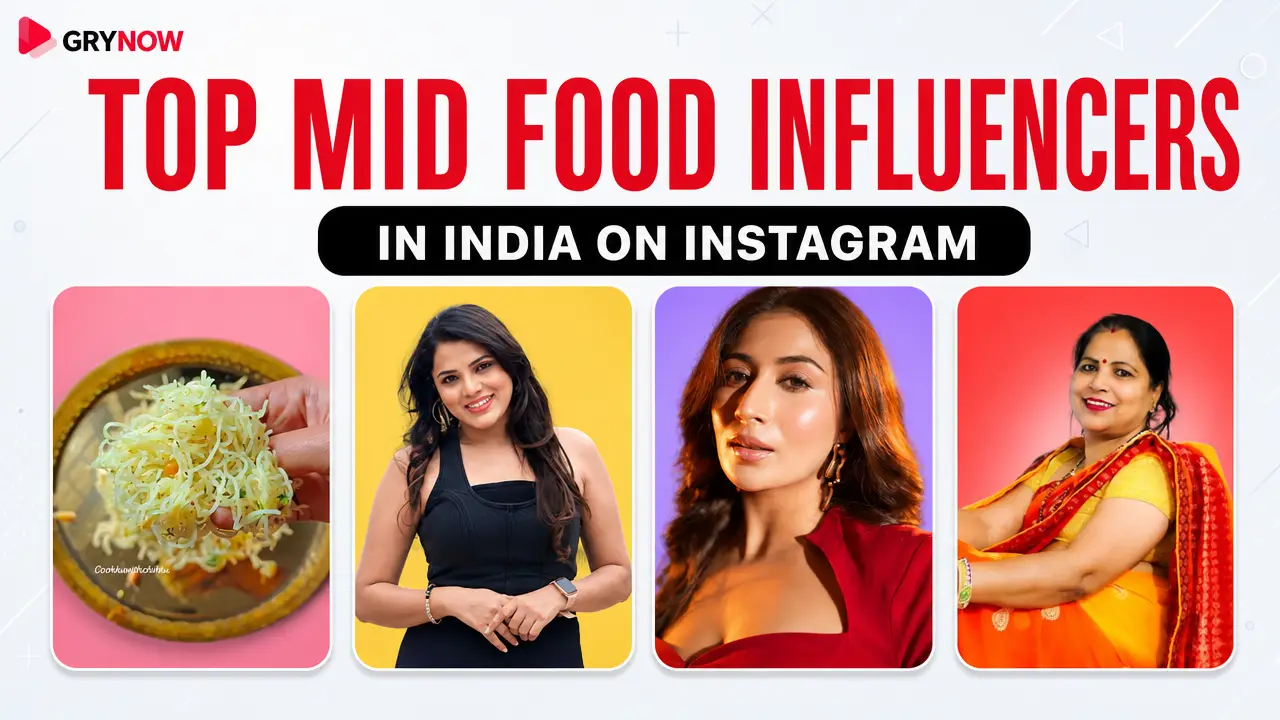 Top Mid Food Influencers in India on Instagram