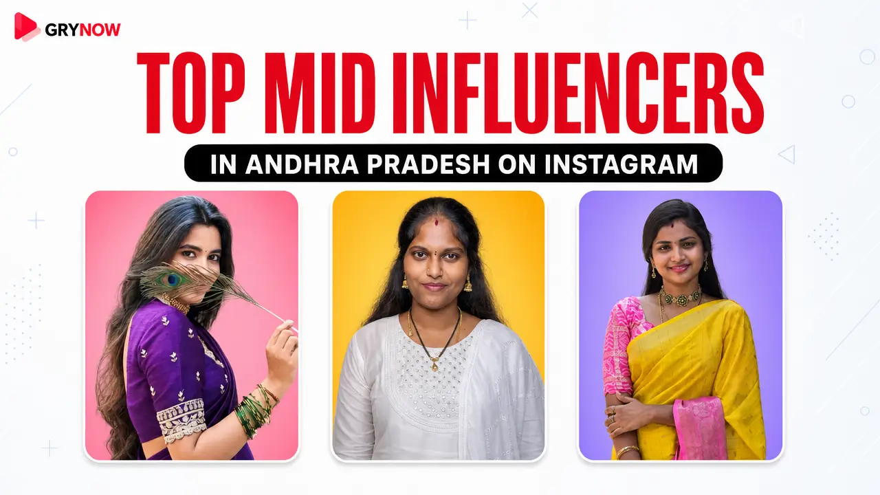 Top Mid Influencers in Andhra Pradesh on Instagram