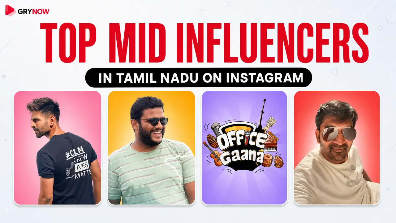 Top Mid Influencers in Tamil Nadu on Instagram