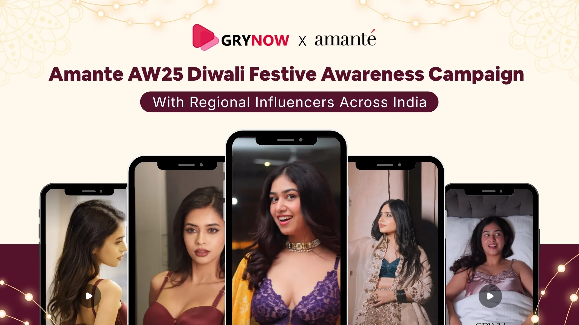 Amante AW25 Diwali Festive Awareness Campaign with Regional Influencers Across India