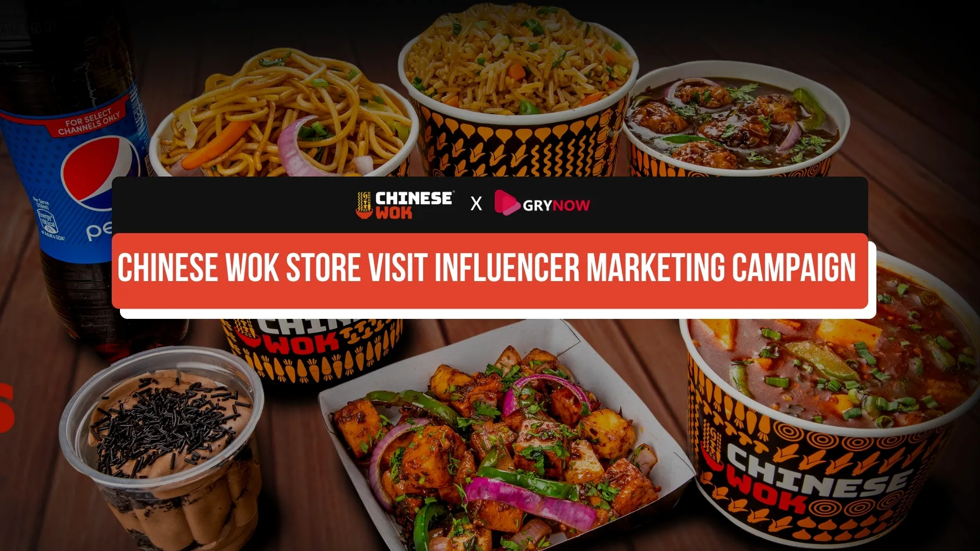 Chinese wok store visit influencer marketing campaign