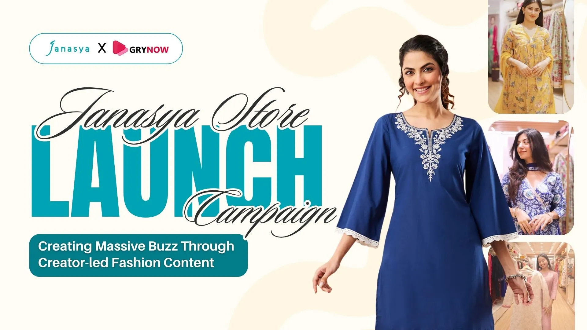 Janasya Store Launch Campaign: Creating Massive Buzz Through Creator-led Fashion Content