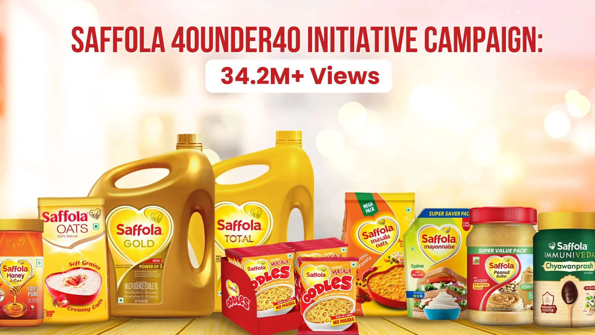Saffola 40Under40 Initiative Campaign: 34.2M+ Views