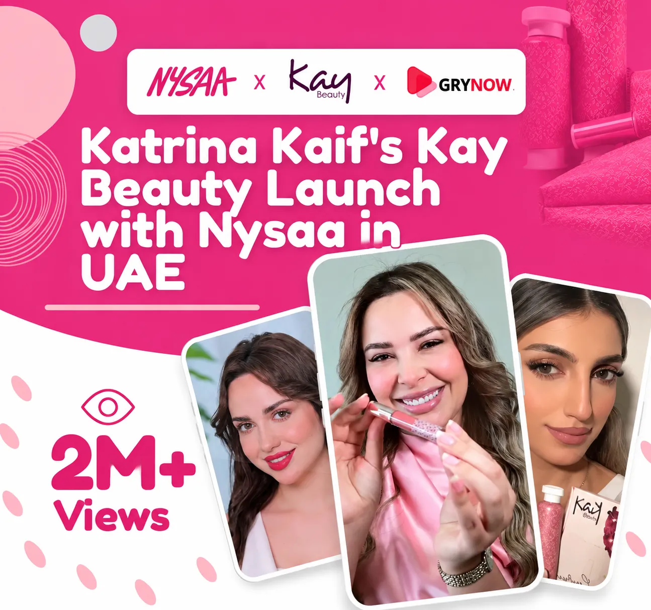Katrina Kaif's Kay Beauty Launch with Nysaa in UAE